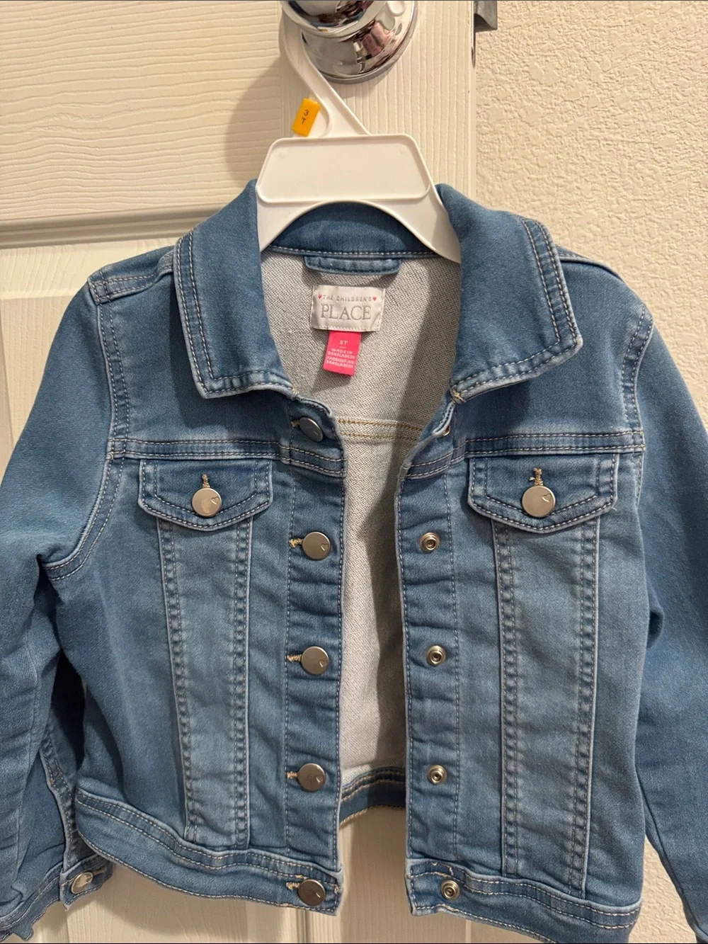 The Children's Place Blue Girls' Denim Trucker Jacket
